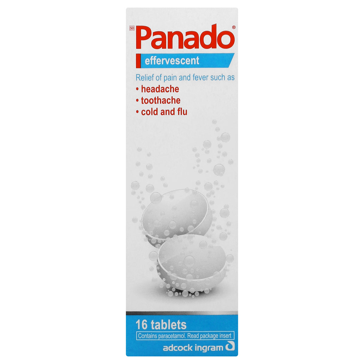 Panado Effervescent Tabs 16's
