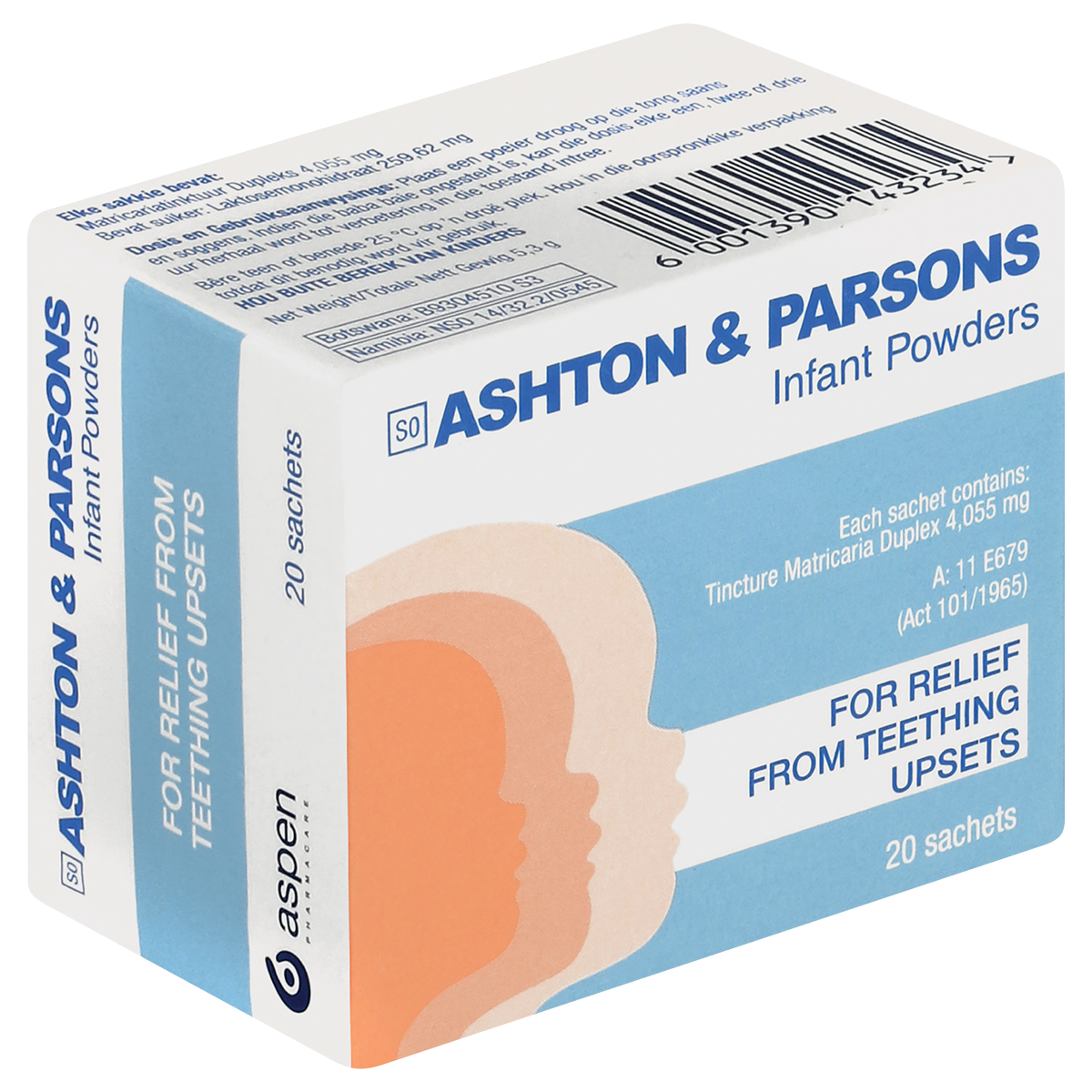 Ashton & Parsons Teething Powder 20 Sachets