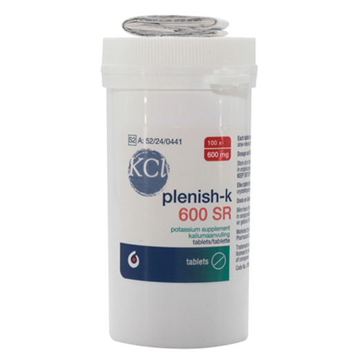 Plenish-k 600mg Sr Tabs 100's