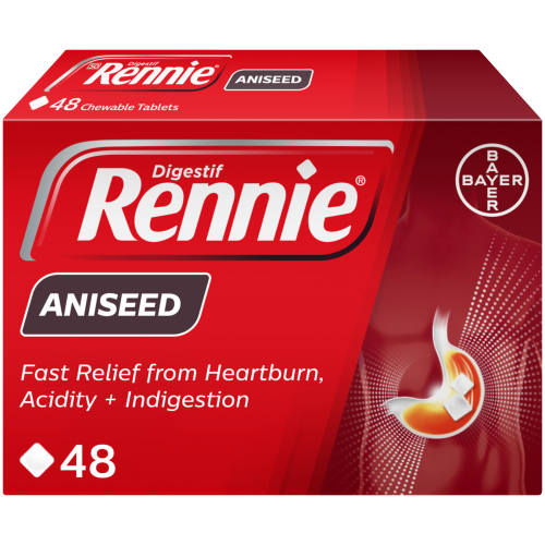 Rennie Aniseed Antacid Tablets 48's
