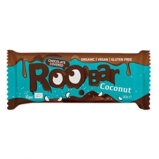 Roobar Bar Coconut Chocolate Covered 30g