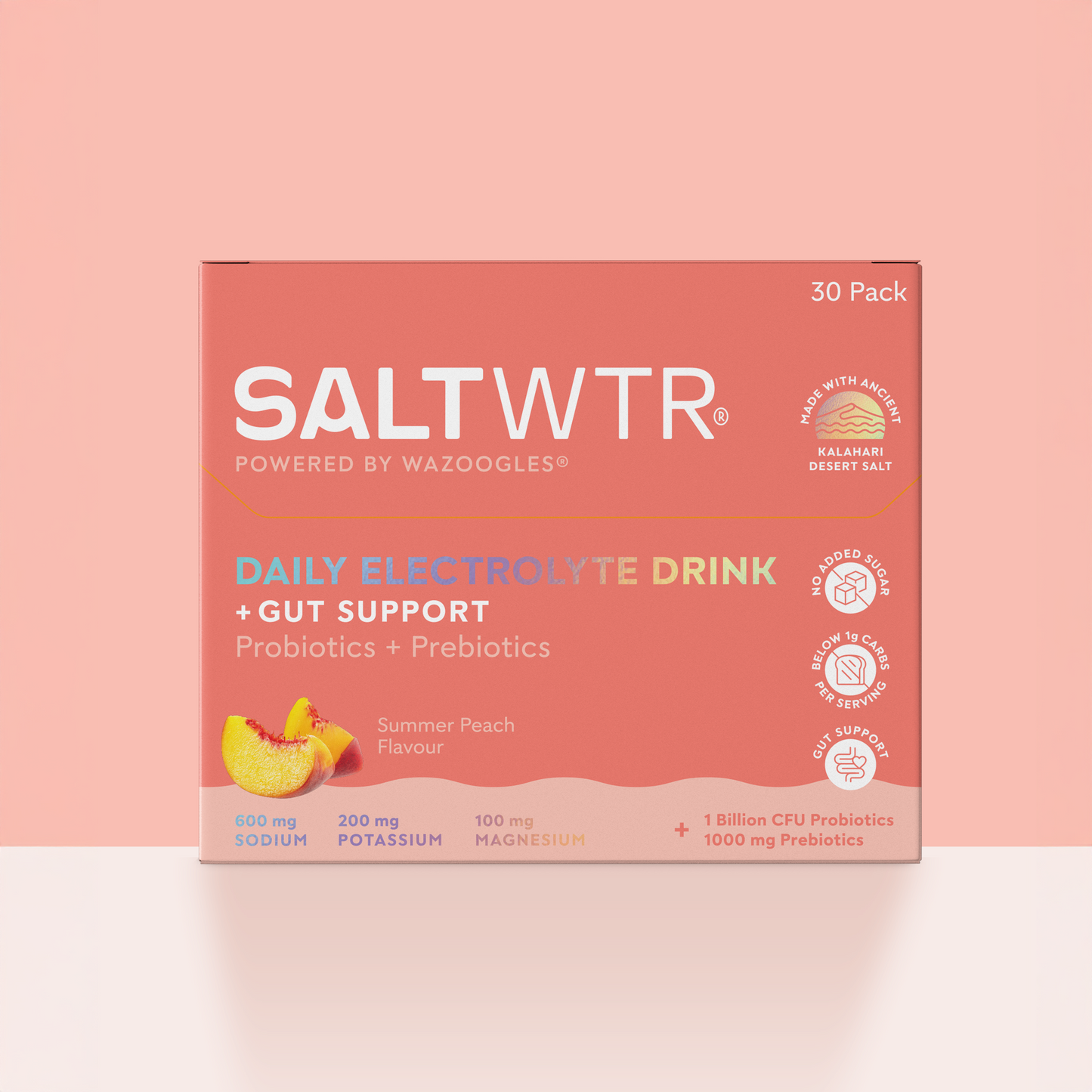 SaltWTR Summer Peach | Gut Support