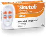 Sinutab Sinus Allergy Tablets 20 Tablets