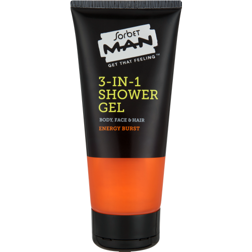 Sorbet Man 3 In 1 Shower Gel Max Active 200ml