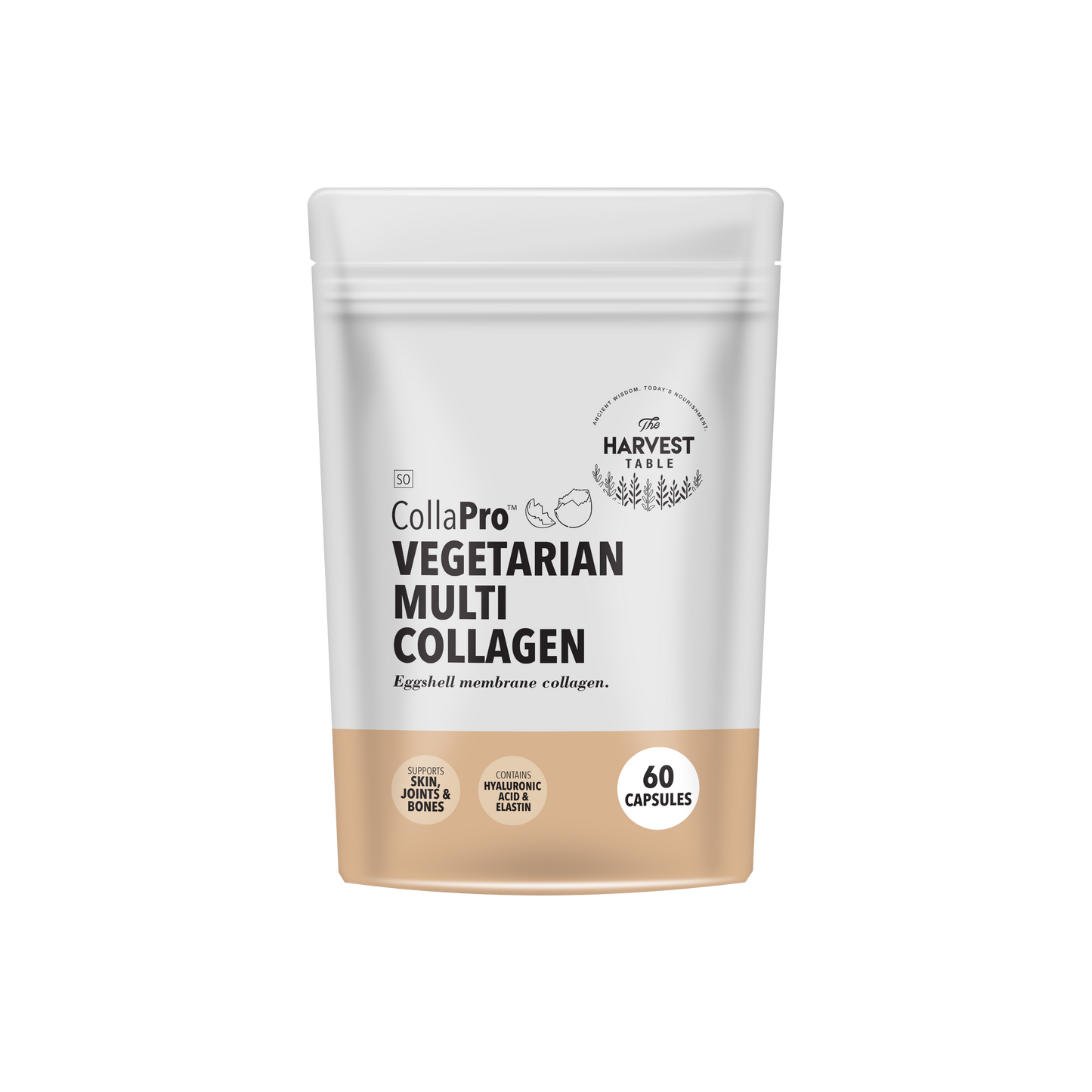 The Harvest Table CollaPro Vegetarian Multi Collagen Capsules 60 Pouch