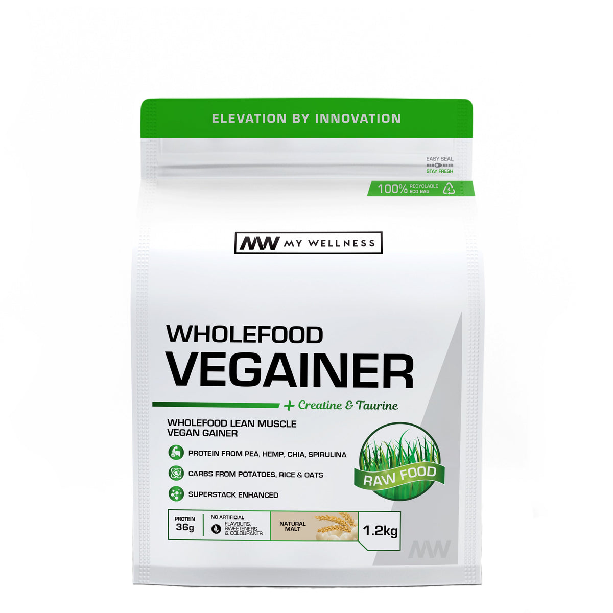 My Wellness Wholefood Vegainer Natural Malt 1.2kg