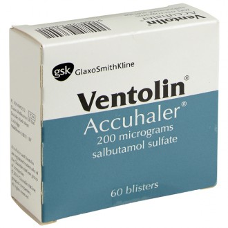 Ventolin Accuhaler Powder 200mg 60dos