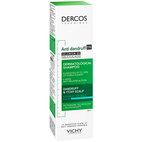 Vichy Dercos Anti-Dandruff Advanced Action Shampoo Greasy Hair 200ml