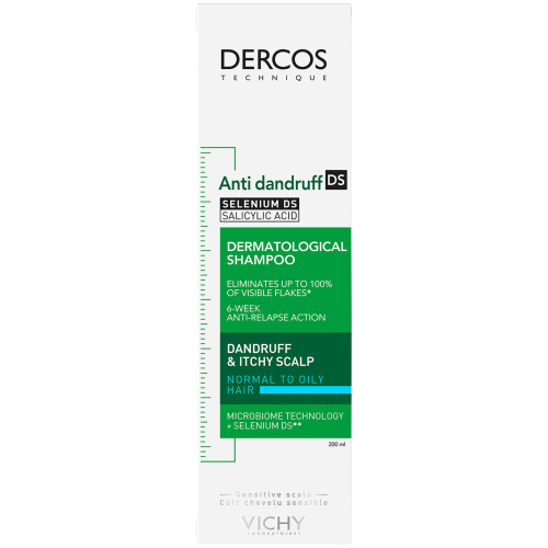 Vichy Dercos Anti-Dandruff Advanced Action Shampoo Greasy Hair 200ml