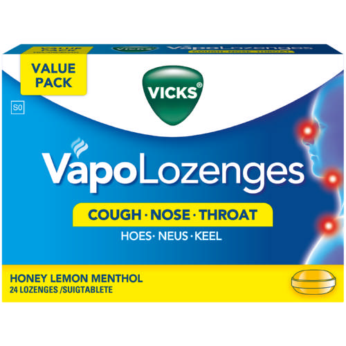 Vicks Lozenger 24's Honey & Lemon