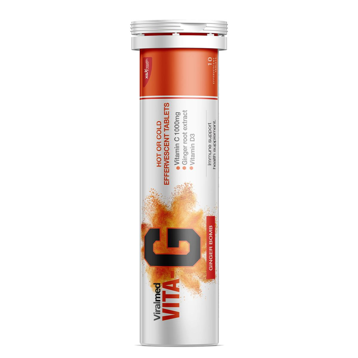 Viralmed Vita-G Ginger Bomb Effervescent Tablets 10's
