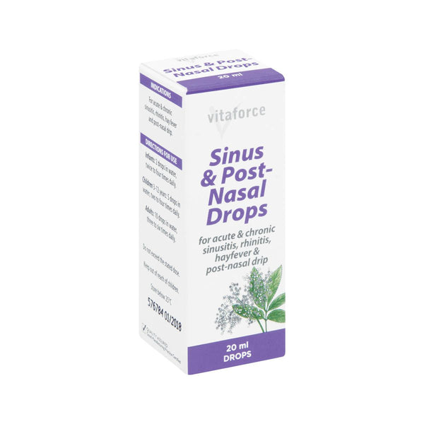 Vitaforce Sinus & Post-Nasal Drops 20ml