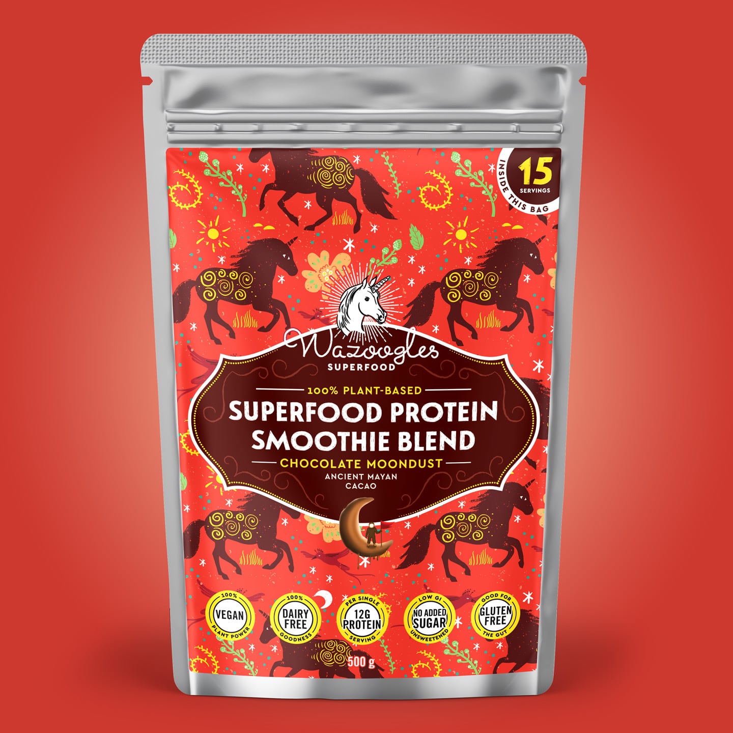 Wazoogles Chocolate Moondust Superfood Protein Blend