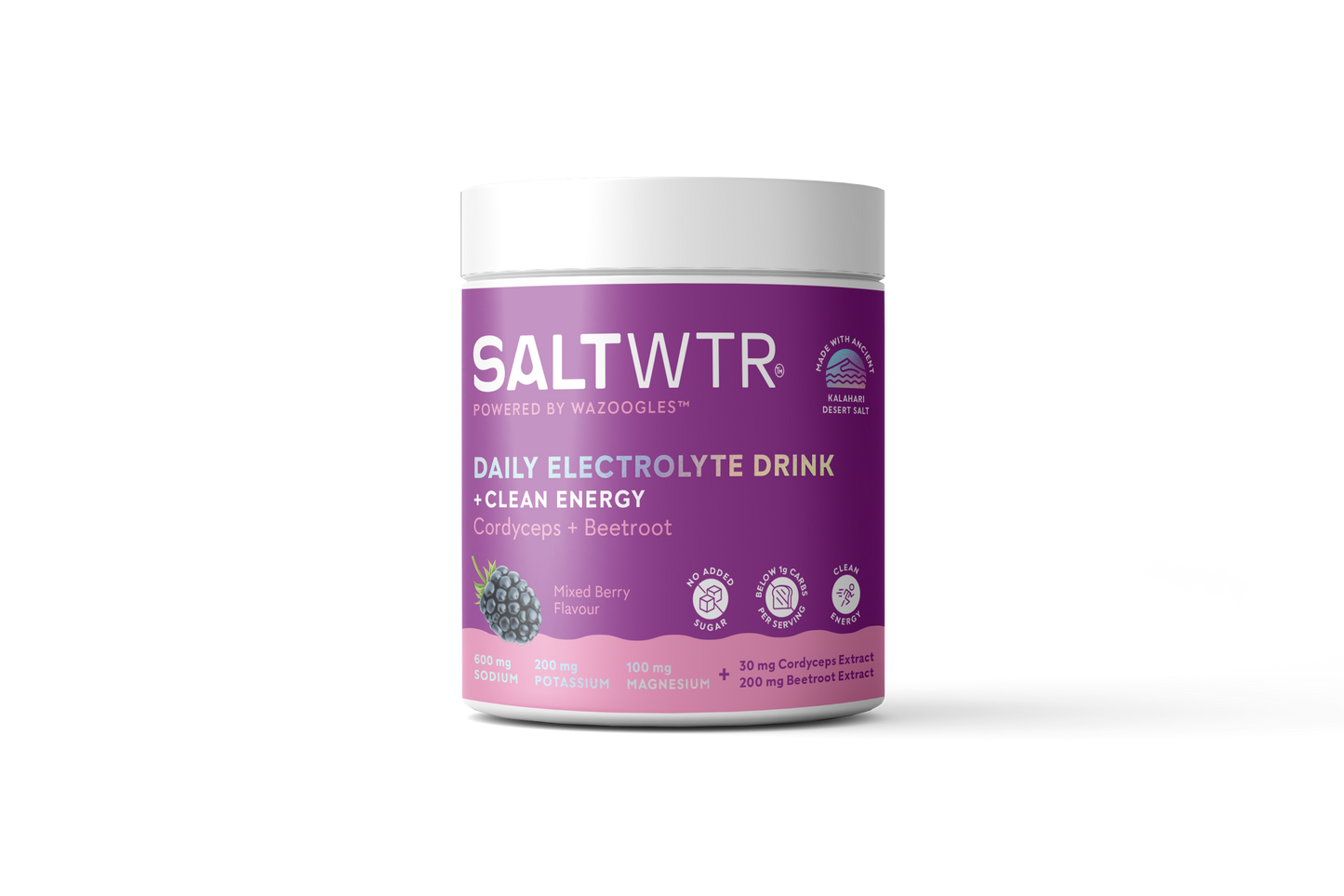 SALTWTR Electrolytes Mixed Berry Clean Energy Hydration 40 servings