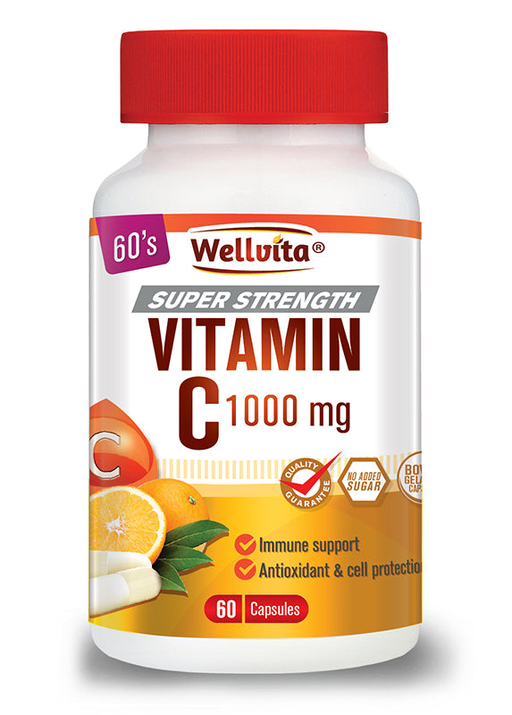 Wellvita 1000mg Vitamin C Tablets 60 Tablets