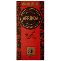 Afrikoa Sugar-Free 80% Dark Chocolate Multiple Sizes