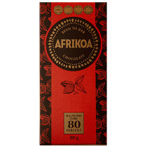 Afrikoa Sugar-Free 80% Dark Chocolate 80g 80g