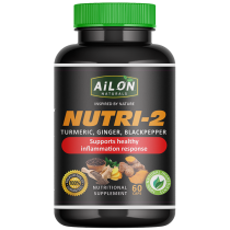 Ailon Naturals Nutri-2 Turmeric & Ginger – 60 Capsules