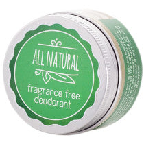 All Natural Deodorant Fragrance Free 50ml