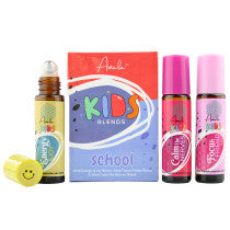 Amala KidSchool Box 3 Pure Essential Oil Rollers For Energy FocuSituational Anxiety 3 Pack