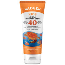 Badger Spf40 Clear Zinc Kids Sunscreen Cream 87ml