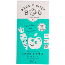 Bags of Bites Kiddies Carrot & Apple Biscuits 200g
