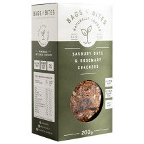 Bags of Bites Naturally Loaded Savoury Date & Rosemary Crackers 200g