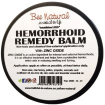 Bee Natural Hemorrhoid Remedy Balm