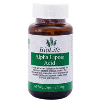 BioLife Alpha Lipoic Acid Vegicaps 60 Capsules