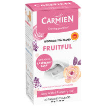 Carmien Fruitful Tea - with Raspberry Leaf 20's