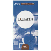 CocoaFair 45% Milk Chocolate 100g