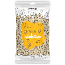 Oh Mega Roasted Cashews - 1kg 