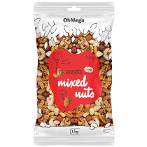 Oh Mega Roasted Mixed Nuts 1kg