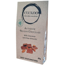 Cuckoo Milk Chocolate with Raw Almonds 80g