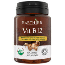 Earthier Organic Vitamin B12 60 Capsules