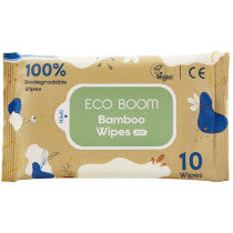 Eco Boom Bamboo Baby Wipes - Joy - 10 Pack 