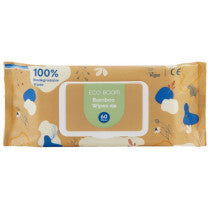Eco Boom Bamboo Baby Wipes - Joy - 60 Pack 60 Wipes