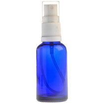 Essentially Natural 30ml Blue Glass Aromatherapy Bottle With Spritzer White 18 410 30ml