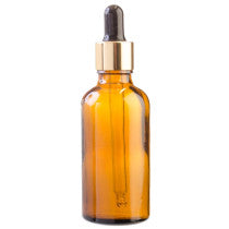 Essentially Natural 50ml Amber Glass Aromatherapy Bottle With Pipette Black Gold Collar 18 89 50ml