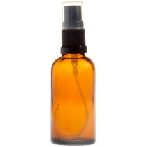 Essentially Natural 50ml Amber Glass Aromatherapy Bottle With Spritzer Black 18 410 50ml