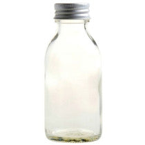 Essentially Natural Clear Glass Bottle With Aluminium Screw Cap Multiple Sizes