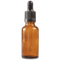 Essentially Natural Amber Glass Bottle With Pipette 30ml