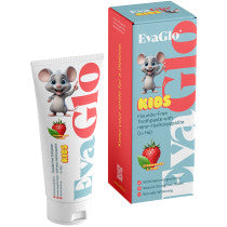 EvaGlo Strawberry Fluoride Free Kids 75ml