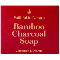 Faithful To Nature Bamboo Charcoal Soap Cinnamon Orange 130272 100g
