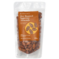 FtN Almonds Supreme – Dry Roasted 250g