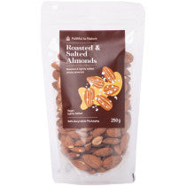 FtN Almonds - Roasted & Salted 250g