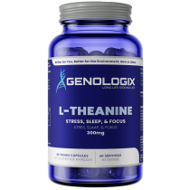 Genologix L-Theanine (Stress, Sleep, Focus) 60 Capsules