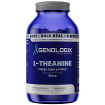 Genologix L-Theanine (Stress, Sleep, Focus) 180 Capsules