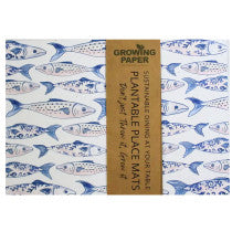 Growing Paper Fish & Shell Place Mats 6 Pack