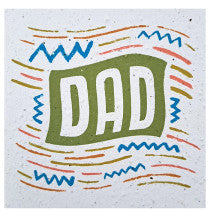 Growing Paper Greeting Card Dad 